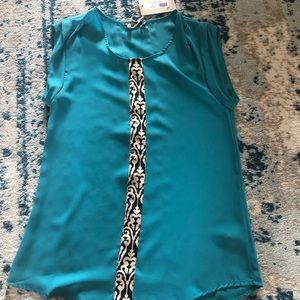 Boutique blue tank top